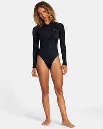 1 VA Sport Essential One-Piece Swimsuit Black AVJX100143 RVCA