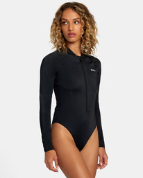 4 VA Sport Essential One-Piece Swimsuit Black AVJX100143 RVCA