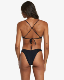 2 Solid - Haut de bikini croisé dans le dos coupe Cross Back pour Femme Noir AVJX300199 RVCA