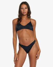 1 Solid - Haut de bikini croisé dans le dos coupe Cross Back pour Femme Noir AVJX300199 RVCA