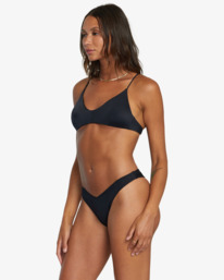 5 Solid - Haut de bikini croisé dans le dos coupe Cross Back pour Femme Noir AVJX300199 RVCA