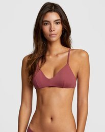 2 Solid Crossback Bikini Top Purple AVJX300199 RVCA