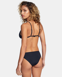 5 Solid Fixed Triangle Bikini Top Black AVJX300207 RVCA