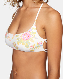 2 Mary Crossback Bikini Top White AVJX300215 RVCA
