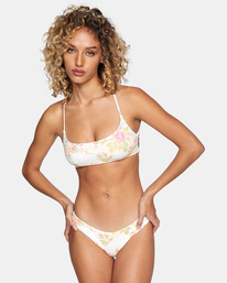 0 Mary Crossback Bikini Top White AVJX300215 RVCA