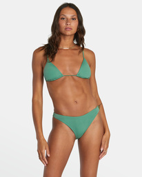 rvca, Solid Slide Triangle Bikini Top, PALM (gne0) Solid - Triangle Bikini Top for Women AVJX300240