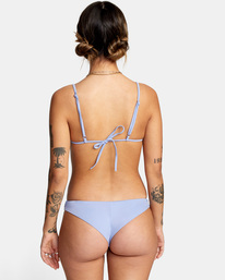 1 Solid Slide Triangle Bikini Top Grey AVJX300240 RVCA