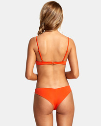 rvca, Solid V-Wire Bralette Bikini Top, RED ORANGE (reo) SOLID V-WIRE BRALETTE AVJX300244