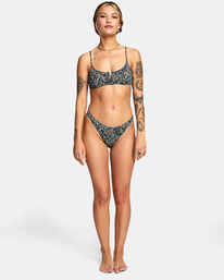 3 No Matter V-Wire Bralette Bikini Top Grey AVJX300245 RVCA