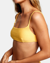 2 Brightside Bralette Bikini Top Yellow AVJX300248 RVCA