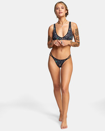3 LP x KLW Uncaged Bralette Bikini Top Black AVJX300251 RVCA