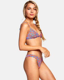 6 June Bloom Bralette Bikini Top Red AVJX300252 RVCA