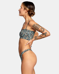 4 No Matter Bandeau Bikini Top Grey AVJX300253 RVCA