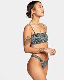 5 No Matter Bandeau Bikini Top Grey AVJX300253 RVCA