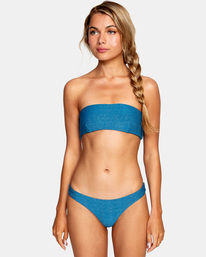 6 Brightside Bandeau Bikini Top Blue AVJX300255 RVCA
