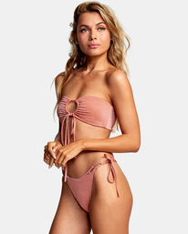 4 Strata Bandeau Bikini Top Red AVJX300256 RVCA
