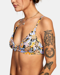 2 Avant Gardner High Triangle Bikini Top Black AVJX300260 RVCA