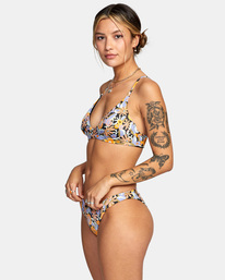 4 Avant Gardner High Triangle Bikini Top Black AVJX300260 RVCA