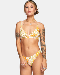 rvca, Avant Gardner High Triangle Bikini Top, WHITE (wht) AVANT GARDNER HIGH TRI AVJX300260