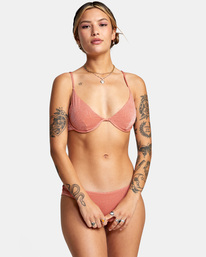 2 Strata Underwire Bikini Top Red AVJX300261 RVCA