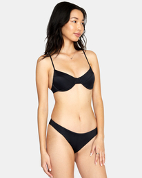 5 Solid Underwire Bikini Top Black AVJX300274 RVCA