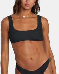 3 Grooves Bralette Bikini Top Black AVJX300287 RVCA