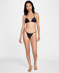 1 Heartthrob Billie Triangle Bikini Top Black AVJX300319 RVCA