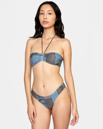 1 Steffani Stella Bandeau Bikini Top Grey AVJX300320 RVCA