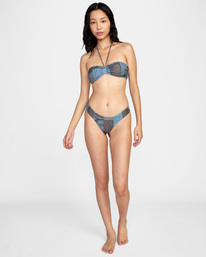 3 Steffani Stella Bandeau Bikini Top Grey AVJX300320 RVCA