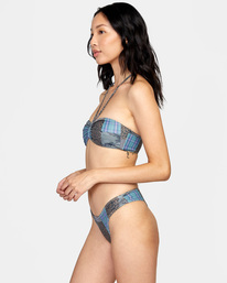 4 Steffani Stella Bandeau Bikini Top Grey AVJX300320 RVCA