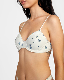 7 Sweetheart Konoka Bralette Bikini Top Yellow AVJX300322 RVCA