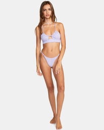 3 Stardust Crop Top Bikini Top Purple AVJX300351 RVCA