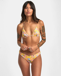 1 SUNKISSED SLIDE REVERSIBLE TRIANGLE BIKINI TOP Orange AVJX300368 RVCA