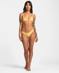 3 Sunkissed Slide Reversible Triangle Bikini Top Orange AVJX300368 RVCA