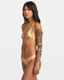 6 Sunkissed Slide Reversible Triangle Bikini Top Orange AVJX300368 RVCA