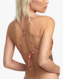 6 Oasis Crossback Bikini Top Brown AVJX300372 RVCA