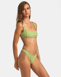 5 Second Life Square - Bralette-Bikinioberteil für Frauen Grün AVJX300380 RVCA