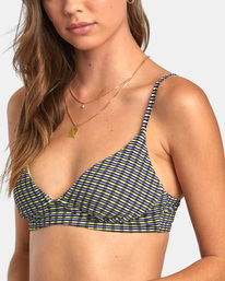 2 Recall High - Haut de bikini triangle pour Femme Vert AVJX300390 RVCA