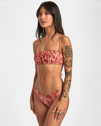 3 Oasis 2-Way Bandeau Bikini Top Brown AVJX300391 RVCA