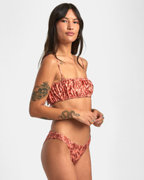 4 Oasis 2-Way Bandeau Bikini Top Brown AVJX300391 RVCA