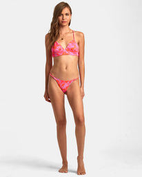 3 Peony Triangle Crop Bikini Top Orange AVJX300394 RVCA