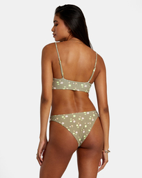 1 Decoupage Crop Bikini Top Green AVJX300413 RVCA