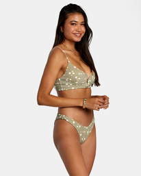 5 Decoupage Crop Bikini Top Green AVJX300413 RVCA