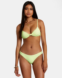 Swirl Grid Eco Rib - Crossback Bikini Top for Women  AVJX300421