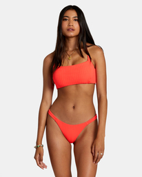 Solid Streak - Crossback Bikini Top for Women  AVJX300423
