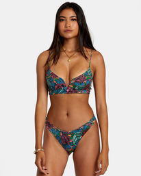 0 Ander V-Wire Crop Bikini Top Grey AVJX300440 RVCA