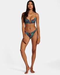 3 Ander V-Wire Crop Bikini Top Grey AVJX300440 RVCA