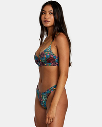 4 Ander V-Wire Crop Bikini Top Grey AVJX300440 RVCA