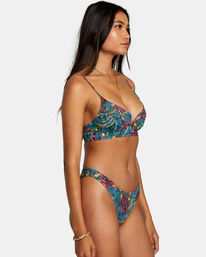5 Ander V-Wire Crop Bikini Top Grey AVJX300440 RVCA