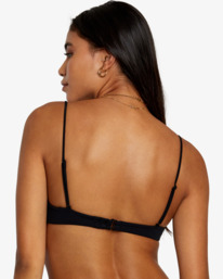 Solid Shirred V-Wire - Bralette Bikini Top for Women  AVJX300443